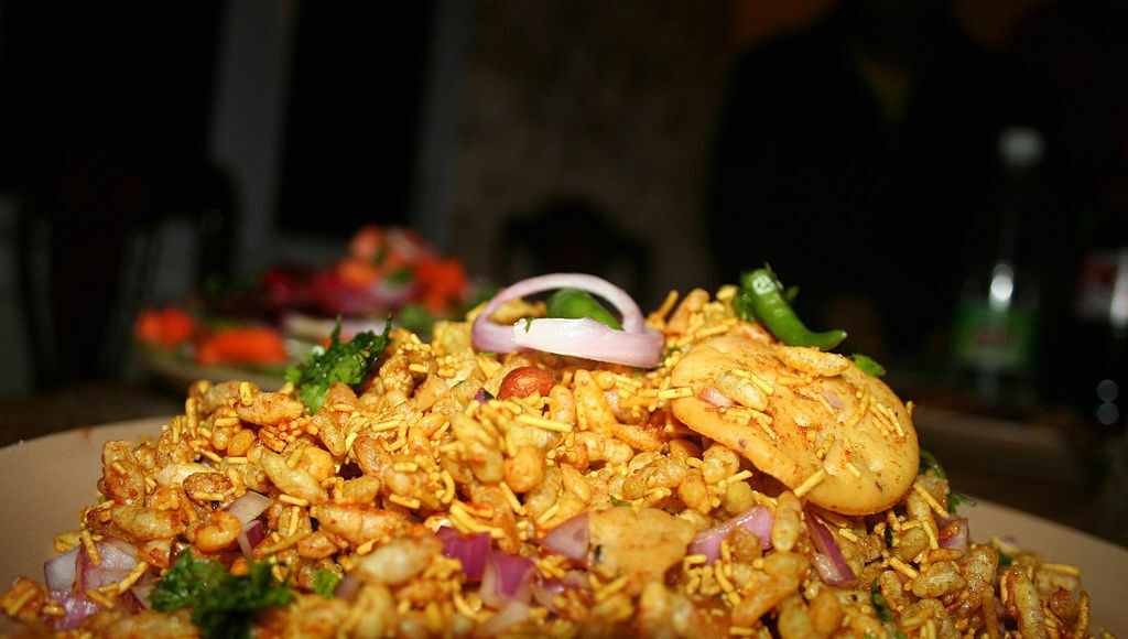 Bhel Puri, a common evening snack