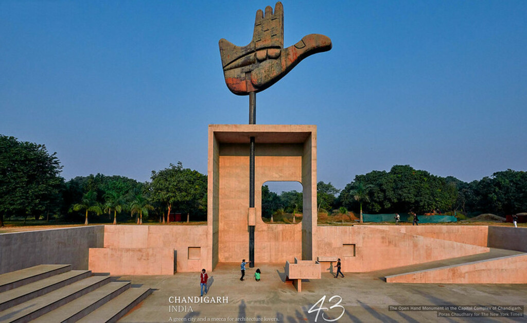 Le Corbusier's 'The Open Hand Monument' -- Chandigarh, India (#43)