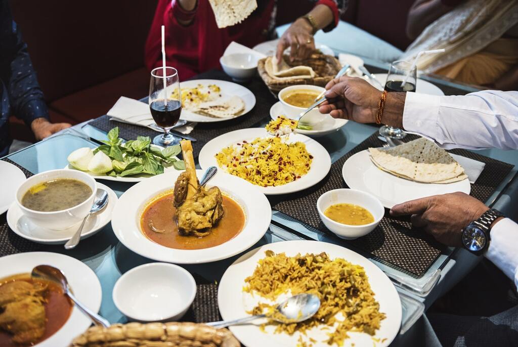 Indian food feast