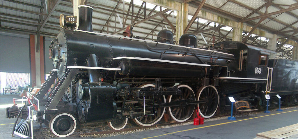 Miami FL Gold Coast RR Museum Loco 153 pano02