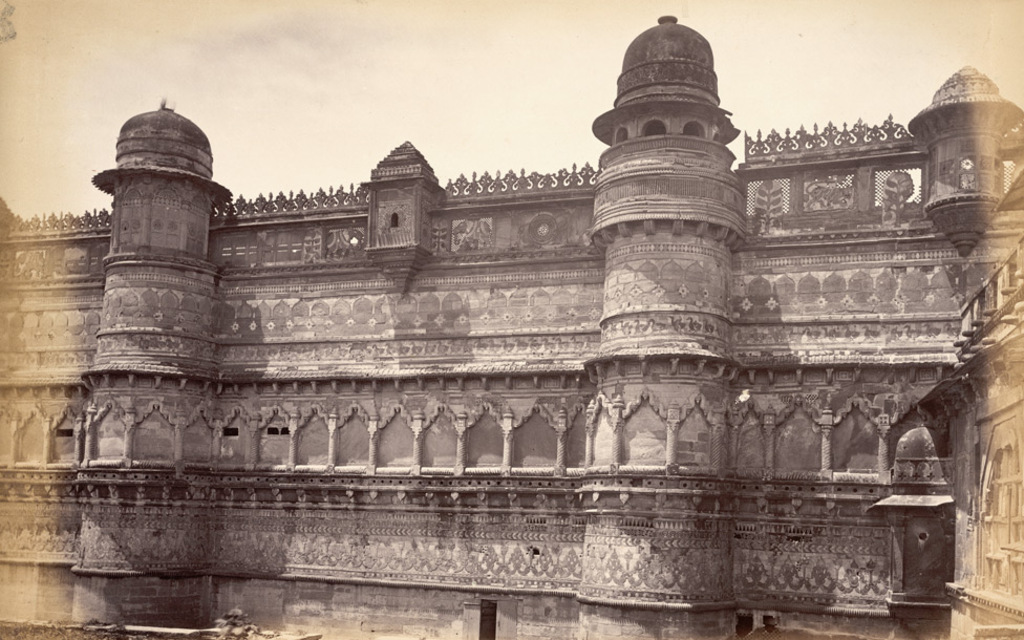 Southern facade of the- Man Mandir Palace, -Gwalior-