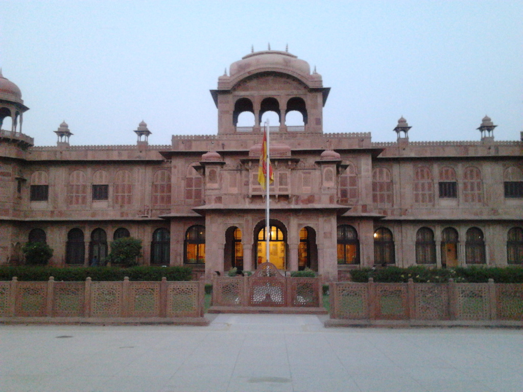 Lalgarh palace (front view), Bikaner, Rajasthan