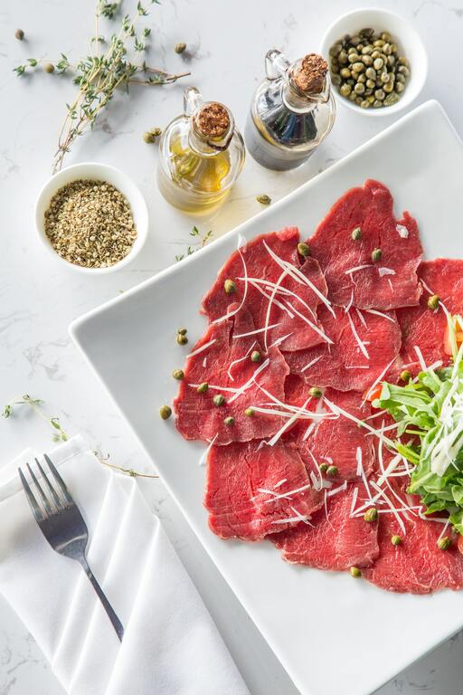 Beef Carpaccio dish