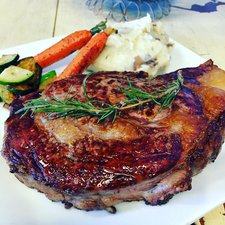 Delicious ribeye steak