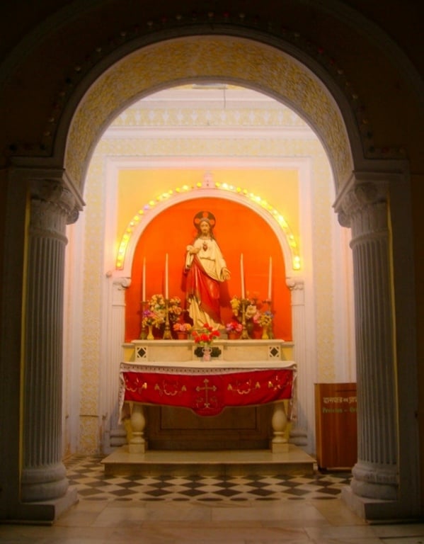 Interior of the Sardhana Catholic Church, Sardhana