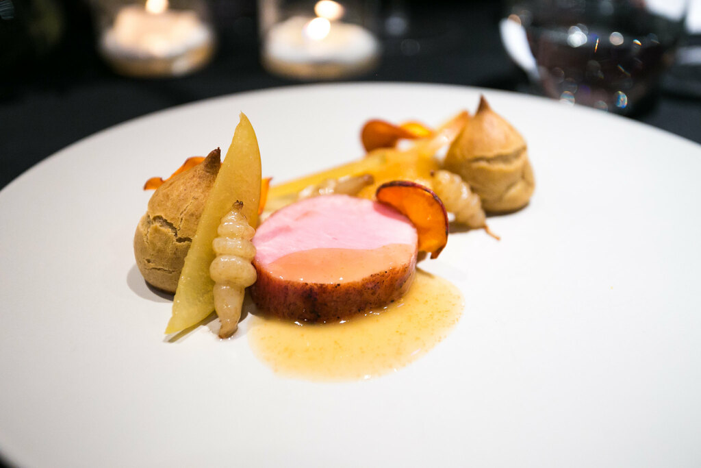 Glazed Ham - Apple, Cheddar, Rye, Crosnes [Lazy Bear, SF]