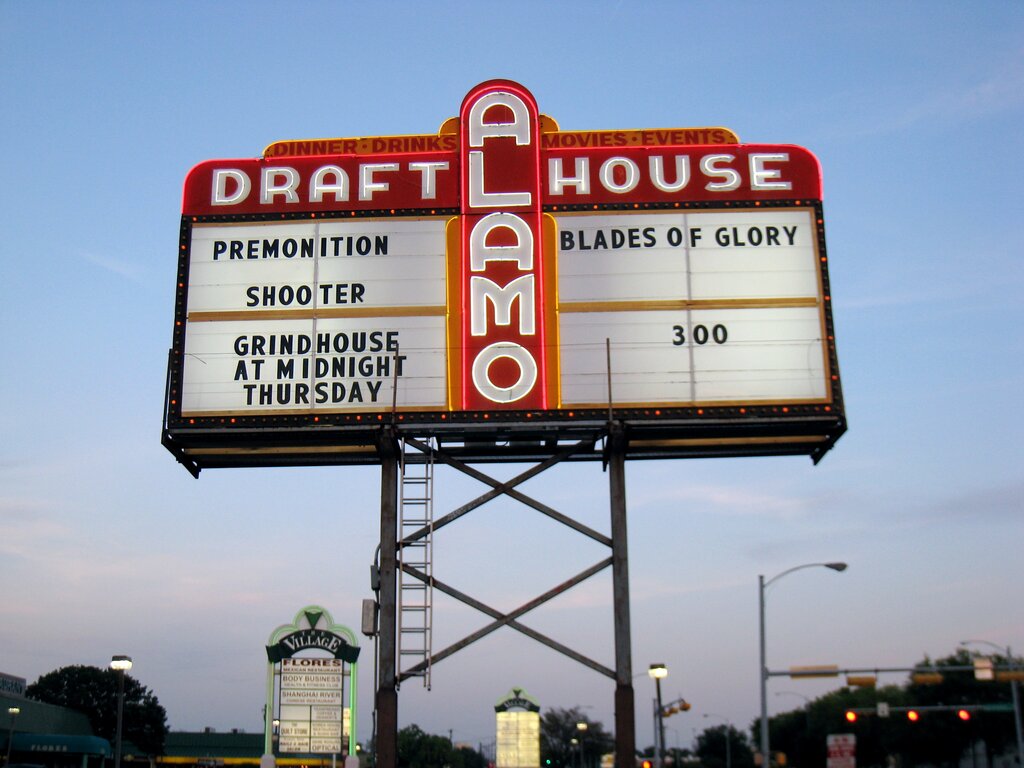Alamo Drafthouse marquee