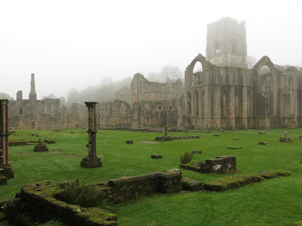 Fountain Abbey grounds from the Infirmary