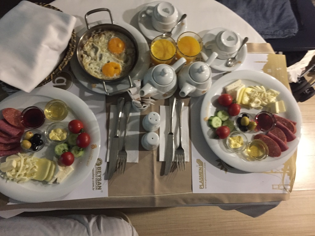 Breakfast is fit for a king in Istanbul!