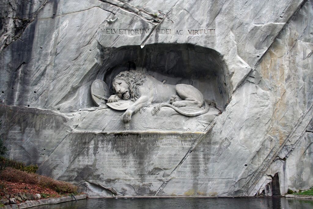 The Lion Monument in Luzern 23.12.2006
