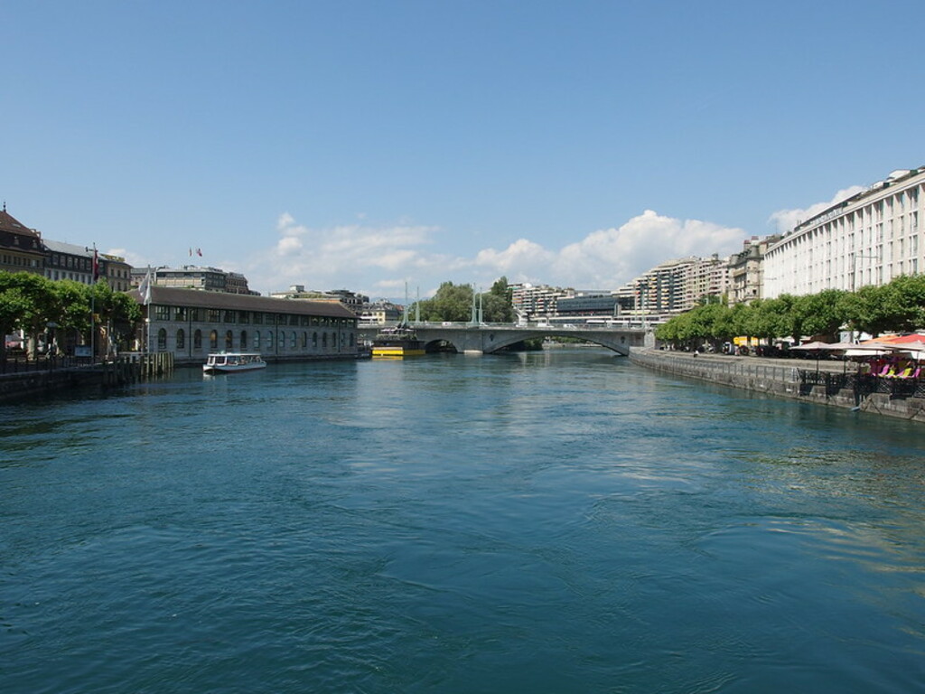 Rhone river @ Geneva