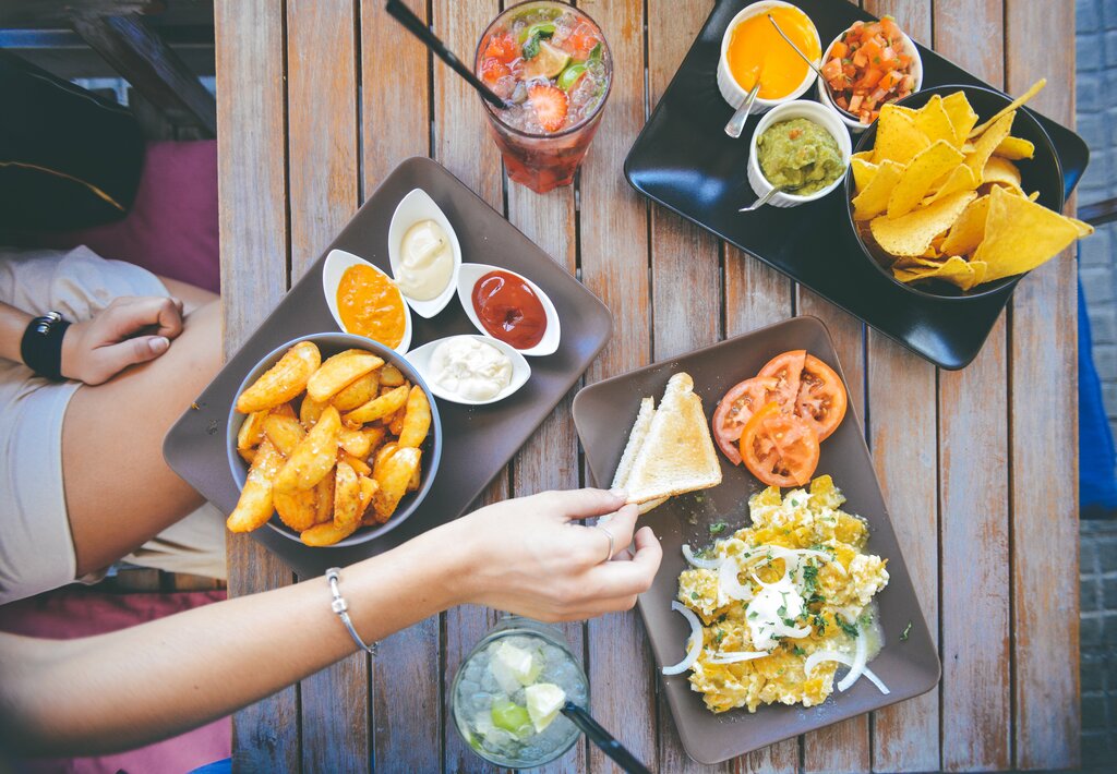 Toasting during brunch