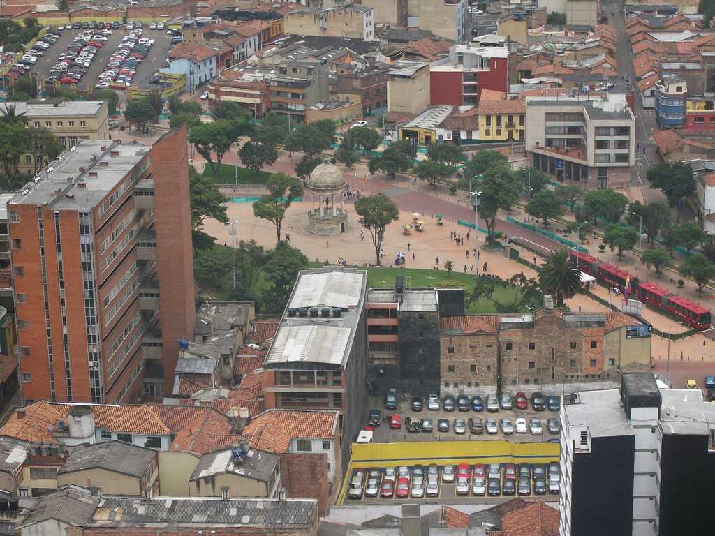 Vista del parque de los Periodistas