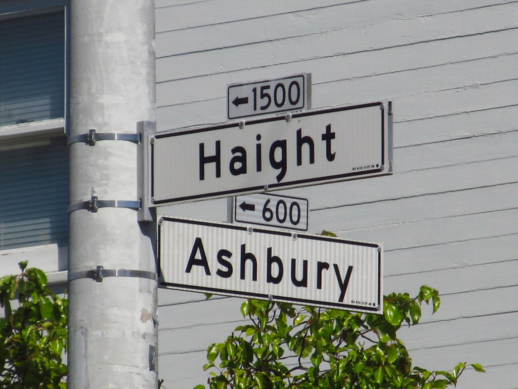 Haight Ashbury street signs