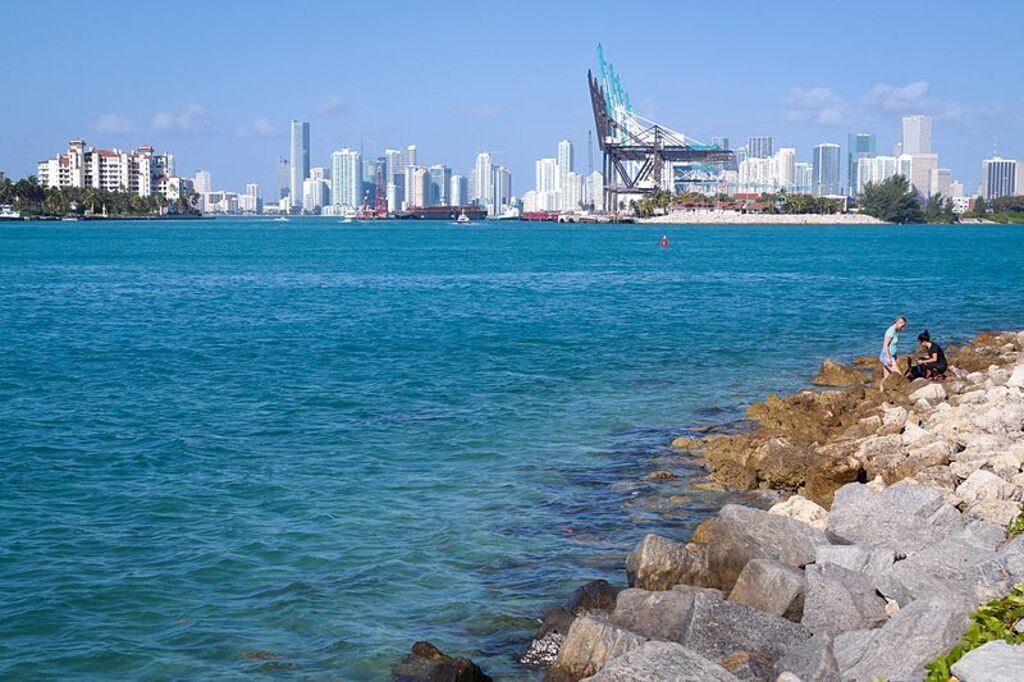 Miami, Florida, from South Pointe Park