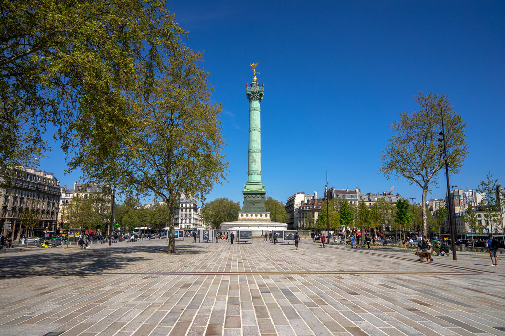 Place de la Bastille, avril 2021