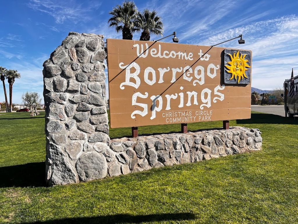 Borrego Springs Welcome Sign