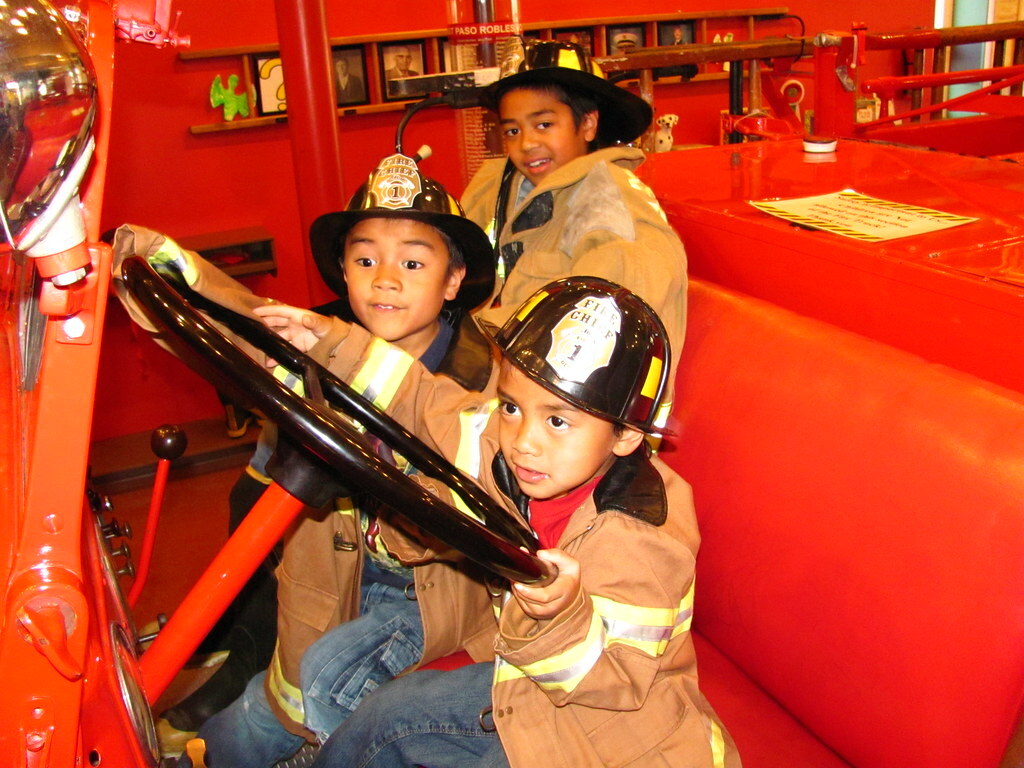 Little Copen Firemen at the Paso Robles Children's Museum