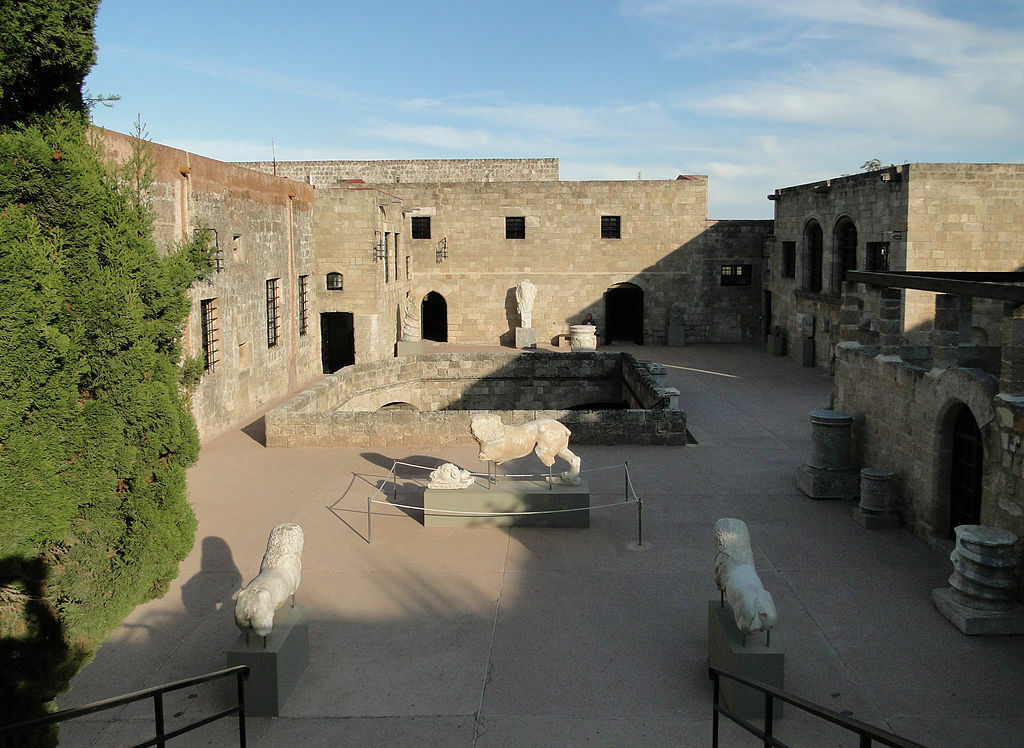 Archaeological Museum of Rhodes - interior court