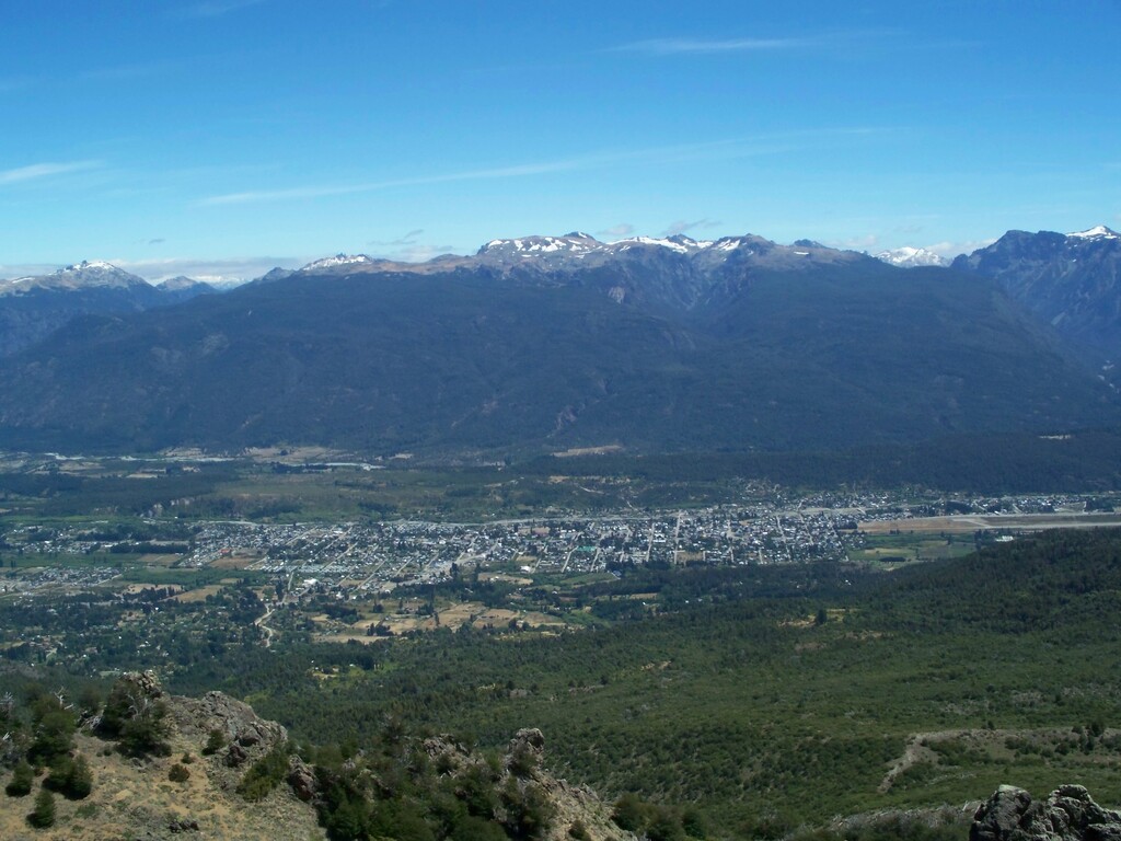 El Bolson vista desde Cerro Piltriquitron
