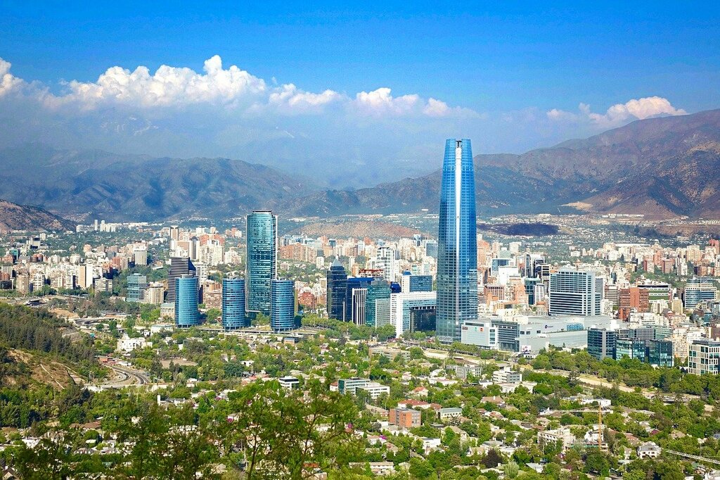 Santiago aerial view