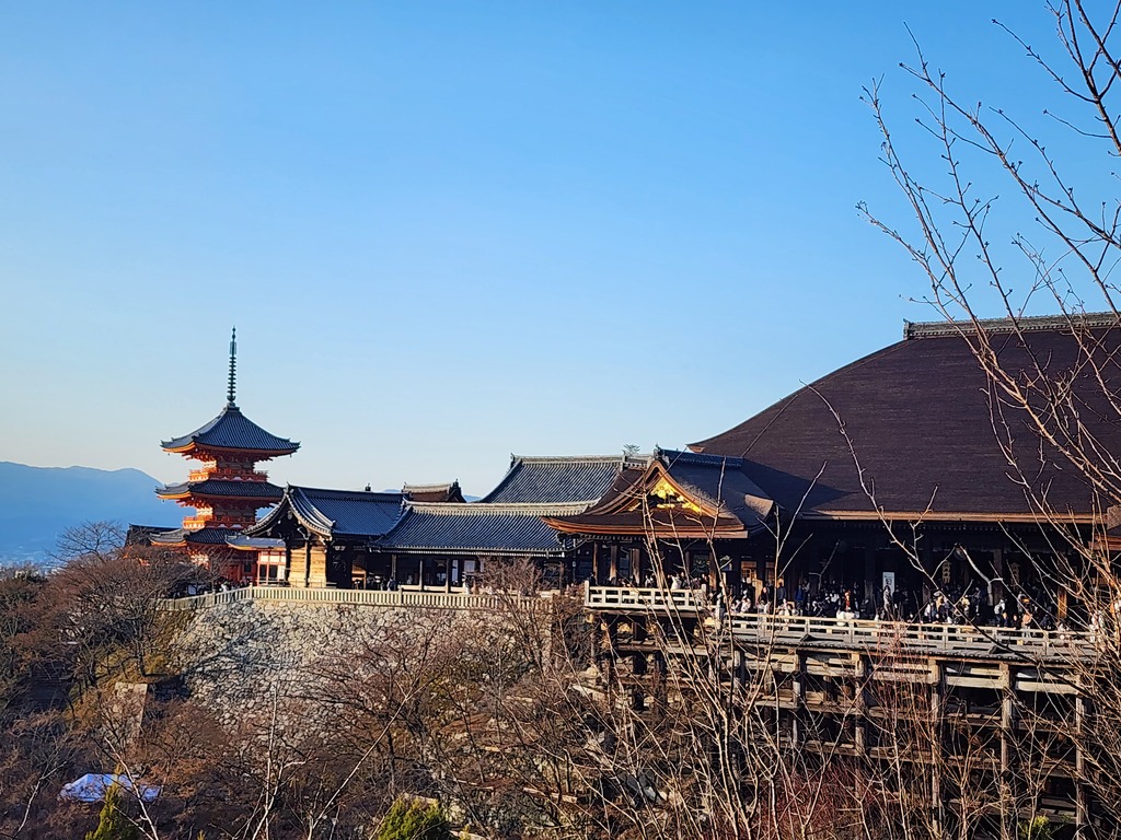 The iconic view in winter