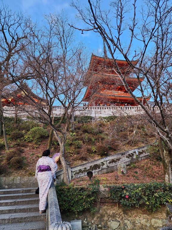 My friend in kimono