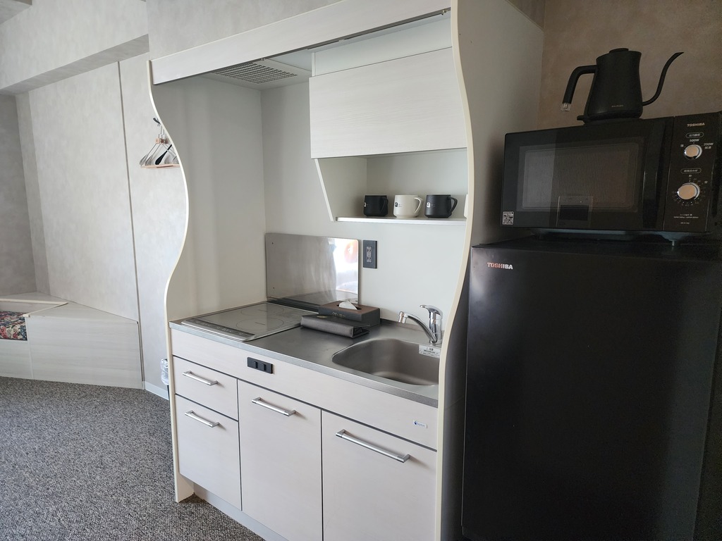 The kitchenette