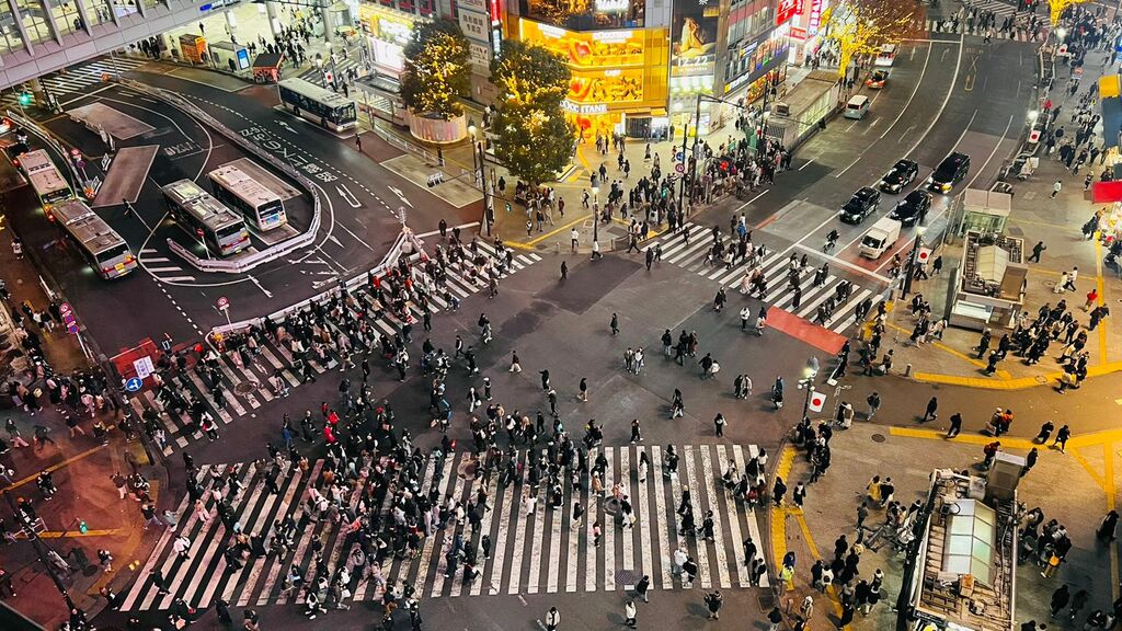 Shibuya crossing from Magnet Building