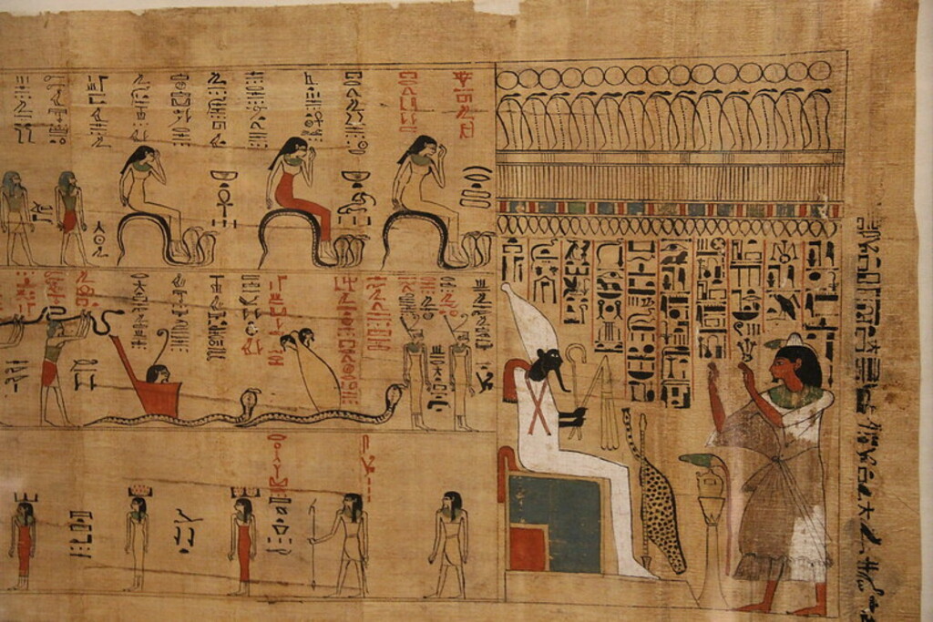 Ancient Egypt Papyrus Scroll of the Dead
