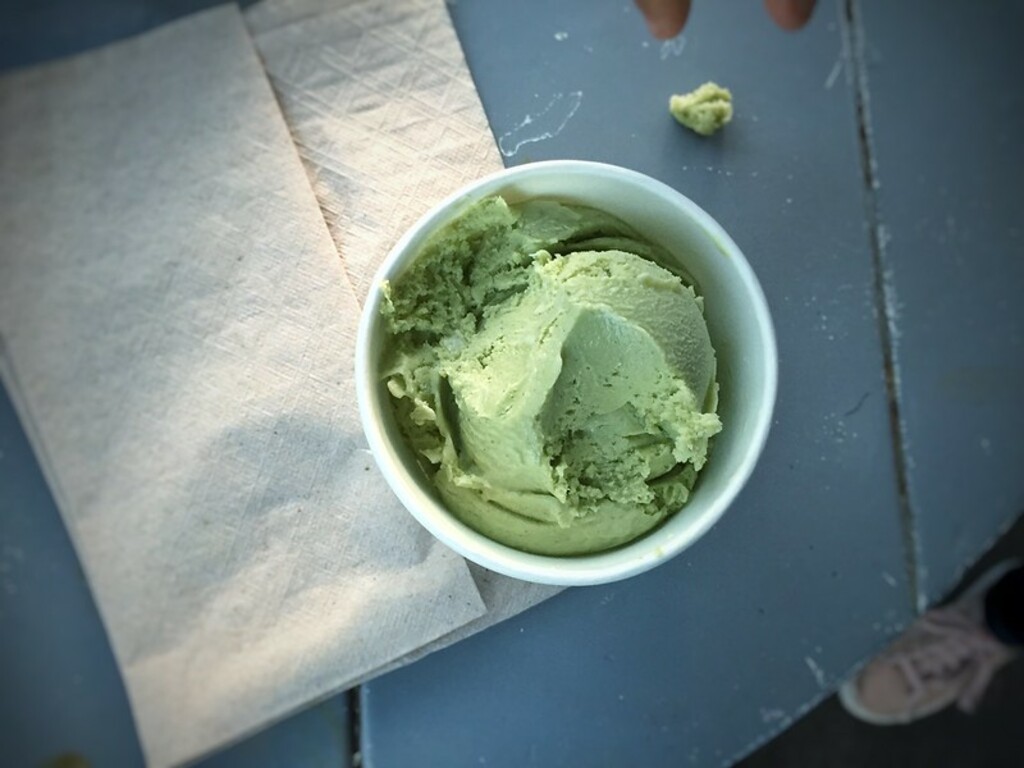 Basil ice cream