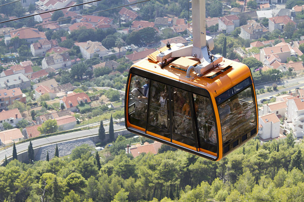 Cable car in Dubrovnik