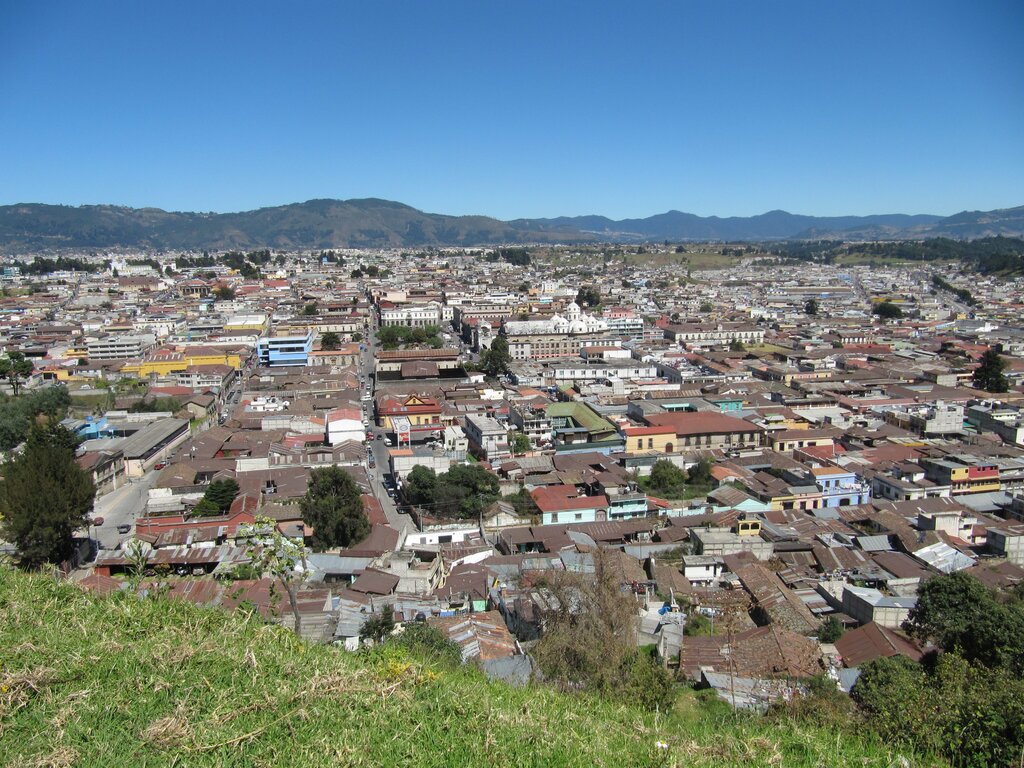 Panoramic view of the city of Quetzaltenango