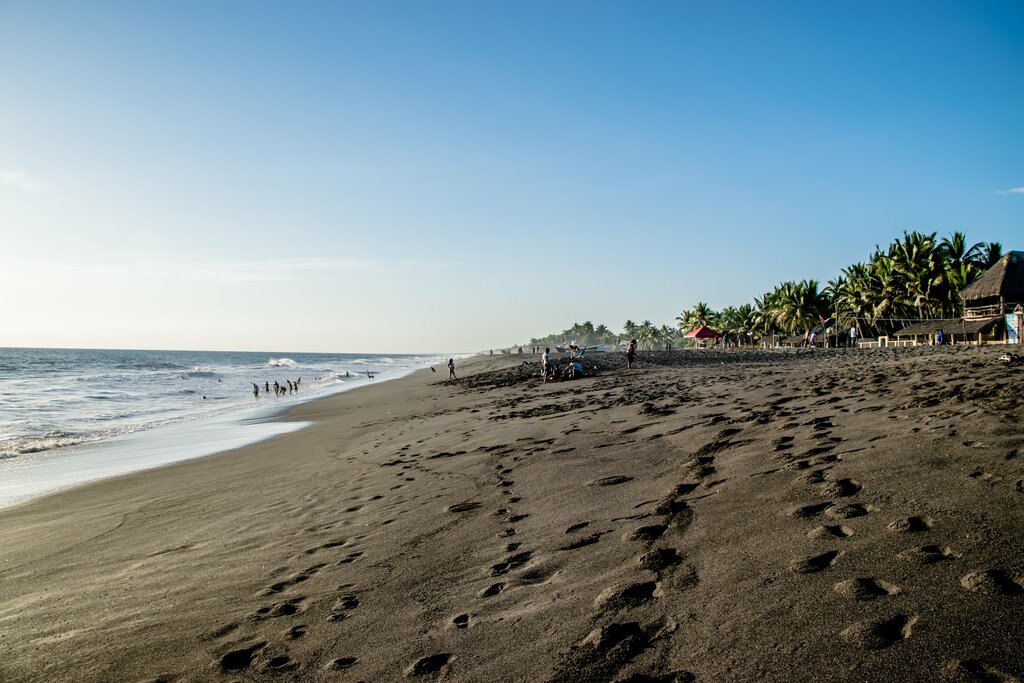 Black-sand-beach