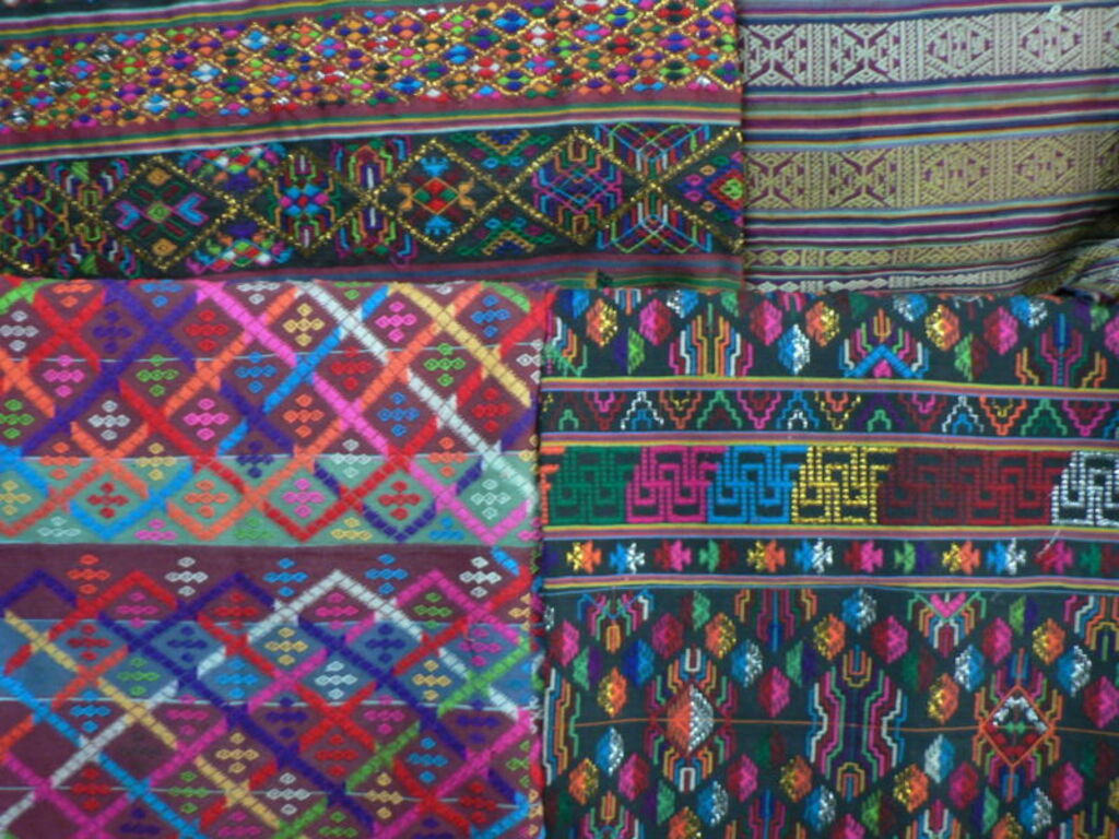 Hand woven Bhutanese fabrics, Bumthang