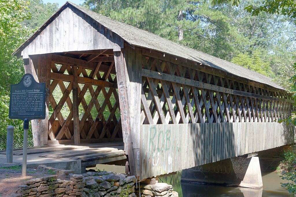 Poole's Mill Covered Bridge, Forsythe County, GA, US