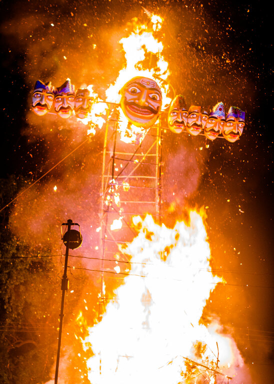 Dussehra - The Burning of Ravan