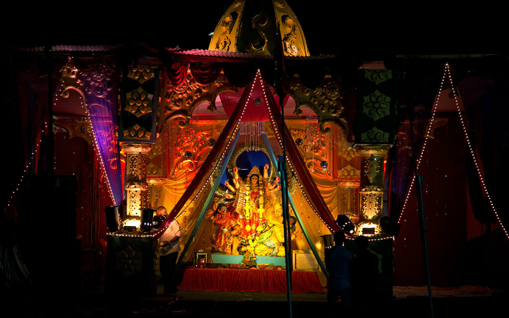 Temple at the Navratri Festival