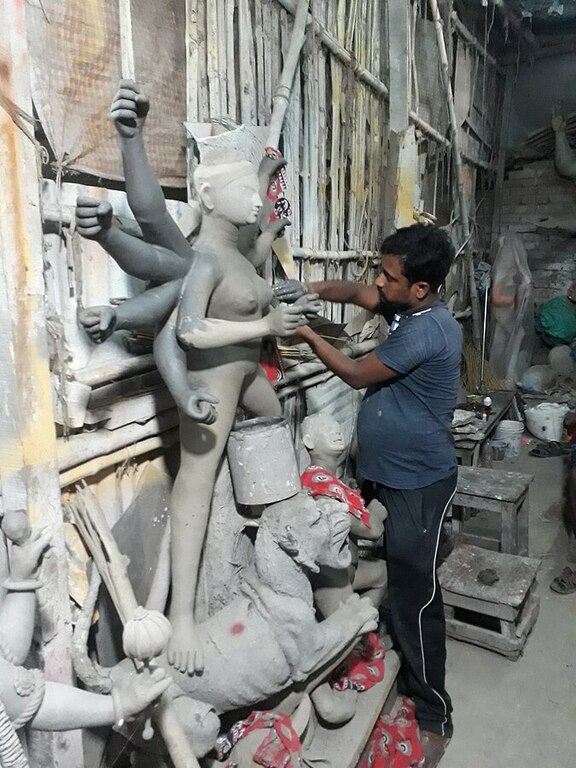 Making of Durga idol in Kumartuli 08