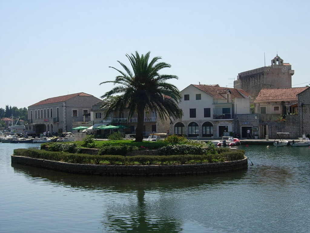 Vrboska, island and church of St Mary of Grace