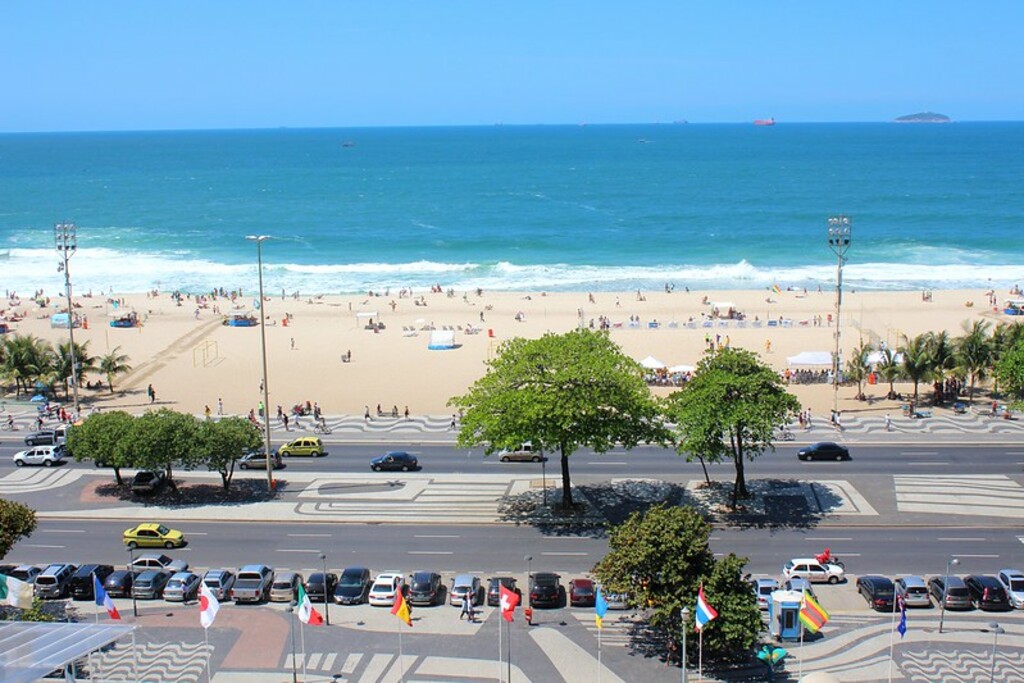 IMG_0500/Brazil/Rio De Janeiro/ Copacabana Beach in front of Copacabana Palace