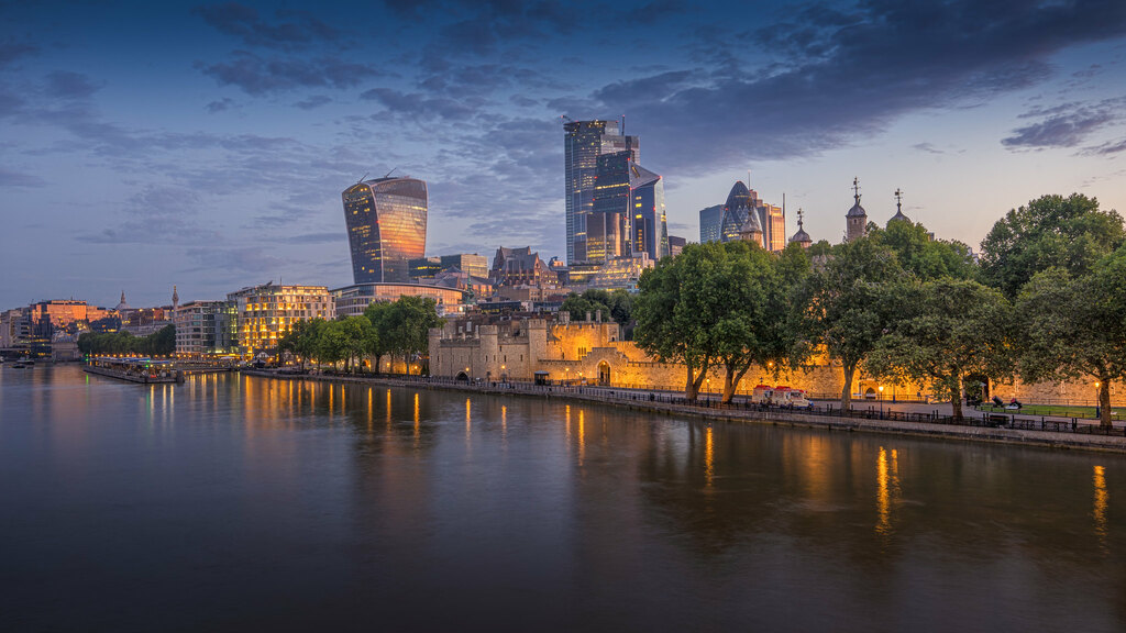View of the City of London