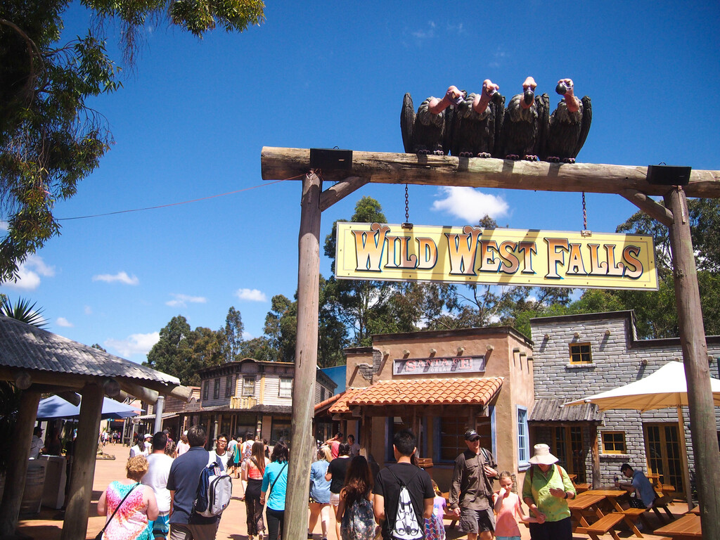 One of the many sets at Warner Bros. Movie World