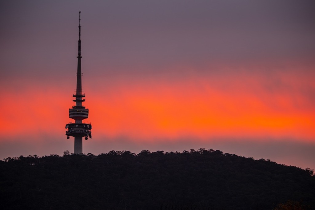 Sunset at Telstra Tower