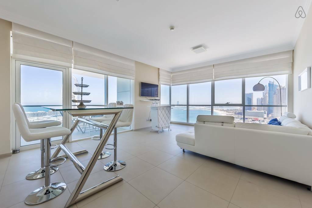 amazing apartment with private beach and sea view