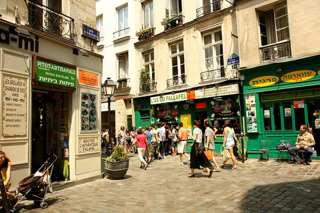 As du falafel Paris Marais Rue des rosiers