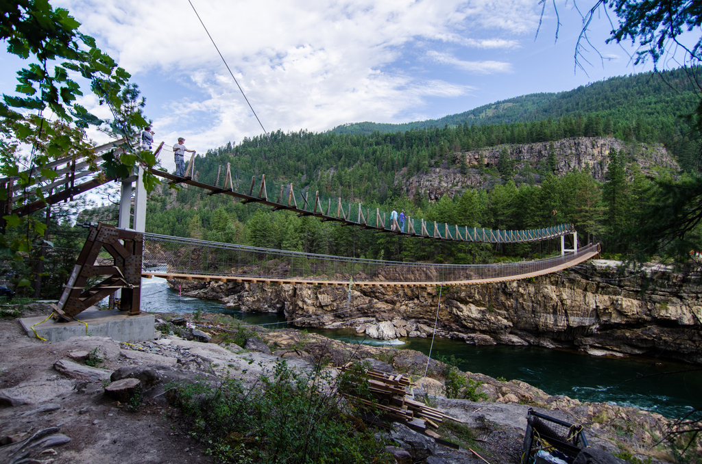 Kootenai Falls Swinging Bridge