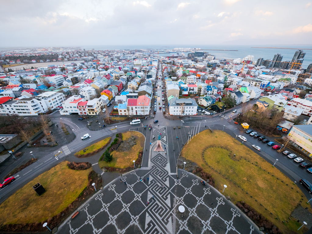 Reykjavik, Iceland aerial cityscape (Unsplash)