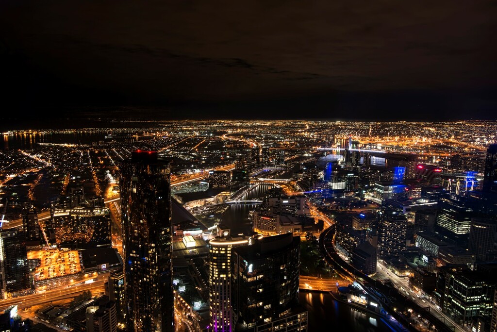 View from Eureka Skydeck 88 Melbourne