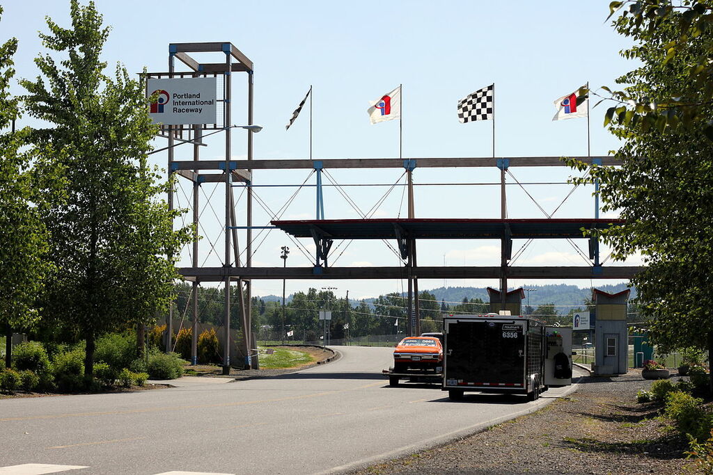 Portland International Raceway entrance